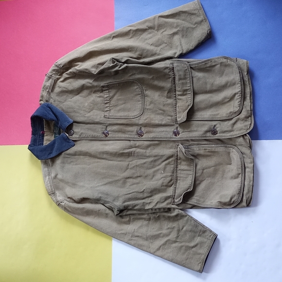 Vintage J.  Crew Oversized Military Cargo Barn Jacket - Picture 2 of 7